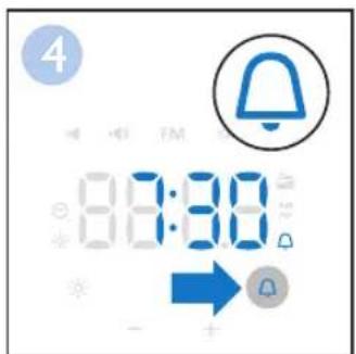 PHILIPS WakeUp Light HF3505 - Configuración de la alarma - 4