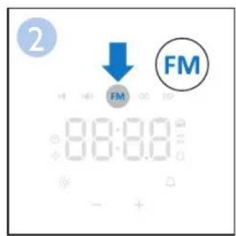 PHILIPS WakeUp Light HF3505 - Marche/arrêt de la radio FM - 2