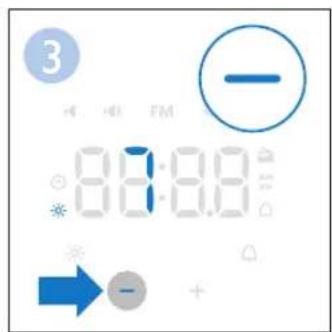 PHILIPS WakeUp Light HF3505 - Switching the light on/off - 3