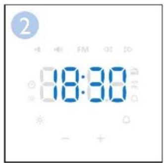PHILIPS WakeUp Light HF3505 - Réglage du format horaire - 2