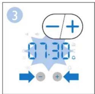 PHILIPS WakeUp Light HF3505 - Configuración de la alarma - 3