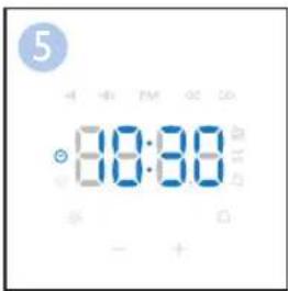 PHILIPS WakeUp Light HF3505 - Première utilisation - réglage de l'horloge - 5