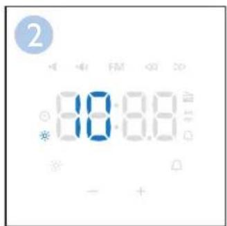 PHILIPS WakeUp Light HF3505 - Switching the light on/off - 2