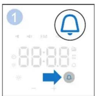 PHILIPS WakeUp Light HF3505 - Setting the alarm - 1