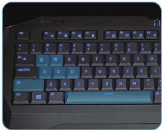 GIGABYTE FORCE K7 - ⑧ Регулятор громкости - 1