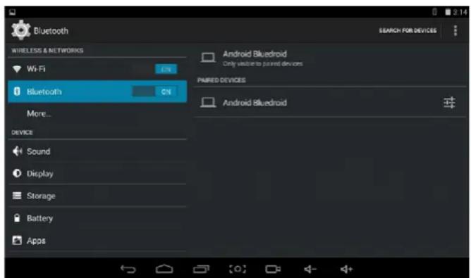 THOMSON NEO7 - Mise en fonction du mode bluetooth - 1
