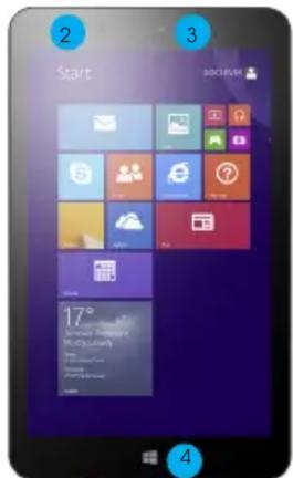 GOCLEVER Insignia 800 Win 3G - DESCRIPTION DES BOUTONS - 1