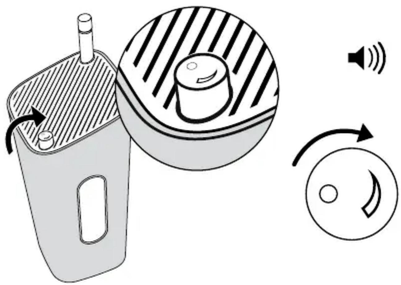 SONORO cuboGo AU5000 - 3 - Allumer l'appareil et augmenter le volume - 1