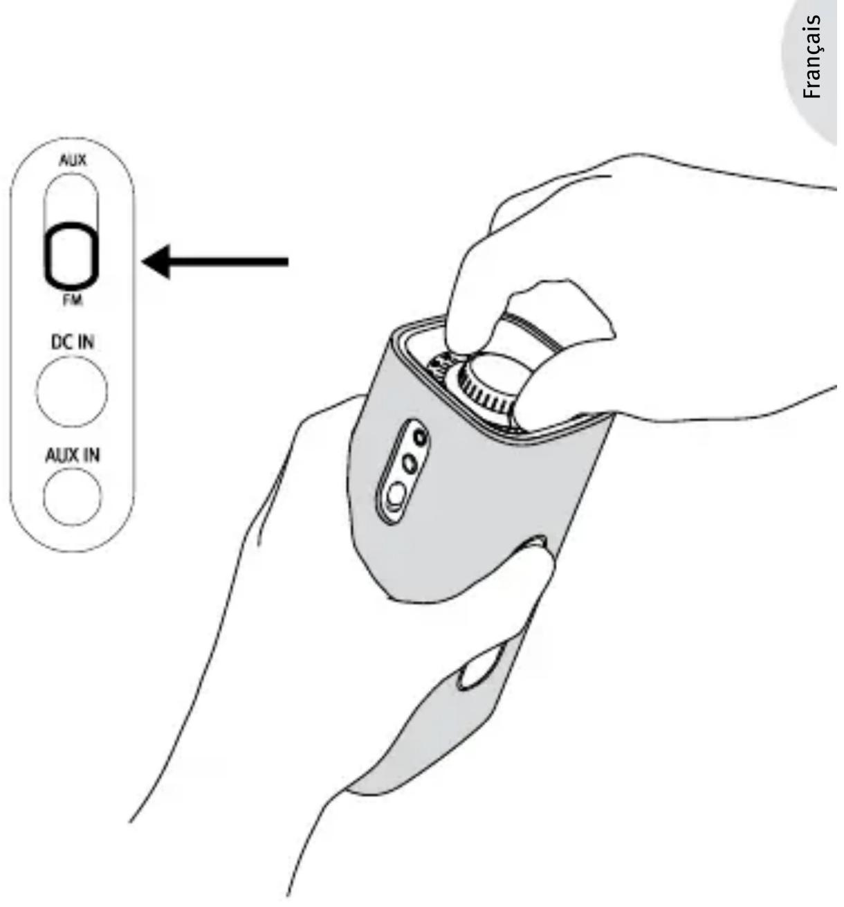SONORO cuboGo AU5000 - 5 - Tournier pour ajuster les stations de radio - 1