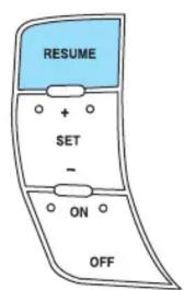 Mercury Grand Marquis (2009) - Redémarrage de la vitesse programmée - 2