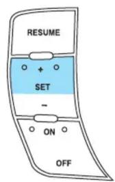Mercury Grand Marquis (2009) - Réduction de la vitesse avec le programmeur de vitesses en fonction - 4