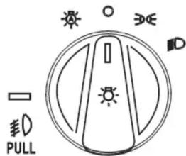 Mercury Grand Marquis (2009) - Commande des phares antibrouillards (selon l'équipement) - 1