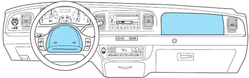 Mercury Grand Marquis (2009) - Sièges et systèmes de retenue - 1