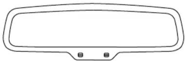 Mercury Grand Marquis (2009) - Rétroviseur intérieur antiéblouissement à réglage automatique (selon l'équipement) - 1