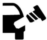 Mercury Grand Marquis (2009) - Témoin du bouchon de réservoir de carburant (selon - 2