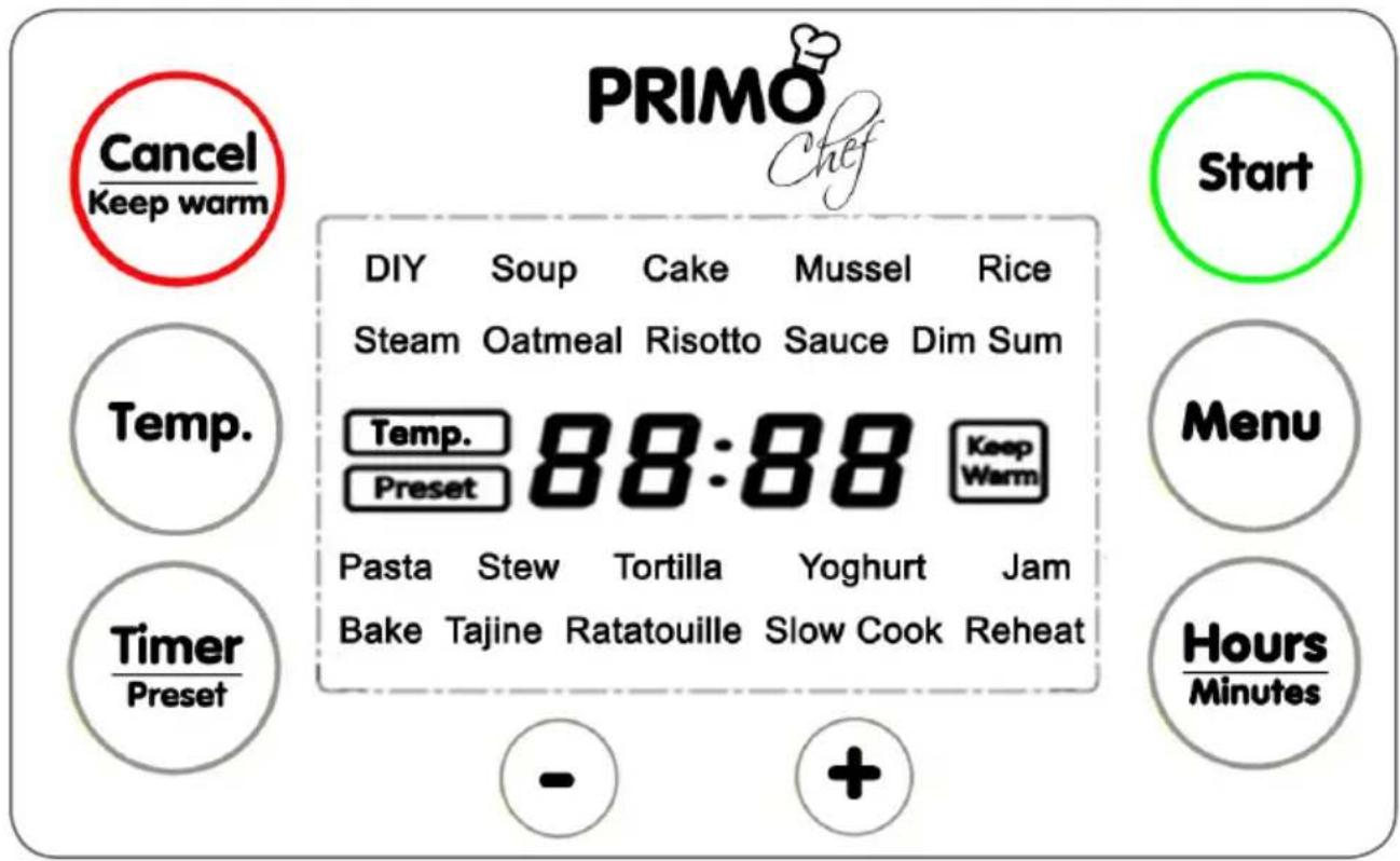 PRIMO MFC1 - PANNEAU DE COMMANDE - 1