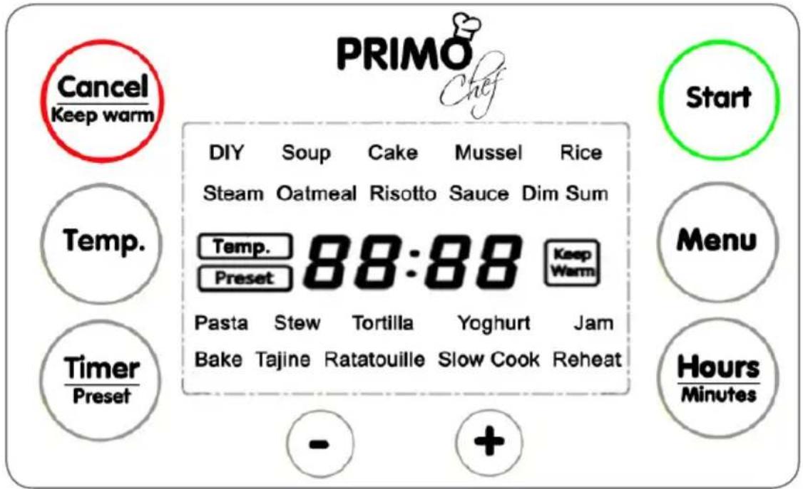 PRIMO MFC1 - BEDIENFELD - 1