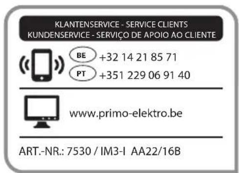 PRIMO IM3 - ANTWOORDKAART / CARTE DE REPONSE ANTWORTKARTE / CARTÃO DE RESPOSTA - 1