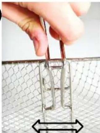 STEBA DF 300 - Assembly of the handle on the frying basket - 3