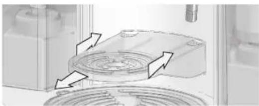 Lavazza LB 850 CHIARA - Regolazione griglia poggia tazze: - 1