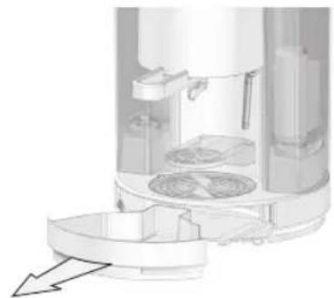 Lavazza LB 850 CHIARA - REINIGUNG DER KASTEN FÜR DIE TROPFENAUFNAHME/GEBRAUCHTE PATRONEN - 1