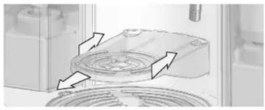 Lavazza LB 850 CHIARA - Installing kopjesrooster: - 1