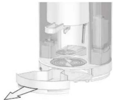 Lavazza LB 850 CHIARA - CLEANING THE USED CARTRIDGE/ DROP COLLECTION DRAWER - 1