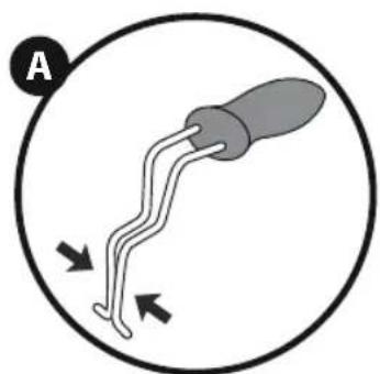 BESTRON AF351 - OPERATION - Placement of the handle - 1