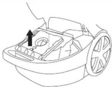 BESTRON DS2200E - REINIGUNG UND WARTUNG - Wechseln des Staubsaugerbeutels - 2