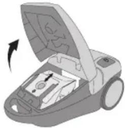 BESTRON DBB2500E - LIMPIEZA Y MANTENIMIENTO - Sustituir la bolsa de recogida de polvo - 1