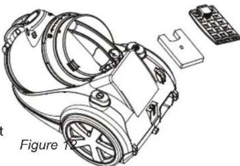BESTRON A2400ECB - CLEANING AND MAINTENANCE - Cleaning or replacing the exhaust filter - 1