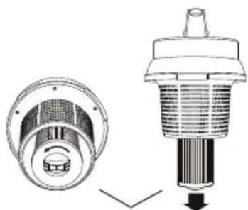 BESTRON A2400ECB - REINIGUNG UND WARTUNG - Reinigen oder Ersetzen des HEPA-Filters - 4