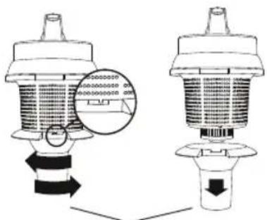 BESTRON A2400ECB - REINIGING EN ONDERHOUD - Reinigen of cervangen van het HEPA-filter - 2