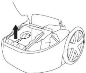 BESTRON A2300E - CLEANING AND MAINTENANCE - Changing the dust bag - 1