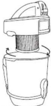 BESTRON A1500SR - CLEANING AND MAINTENANCE - Cleaning or replacing the HEPA filter - 2
