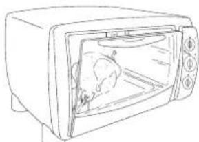 DELONGHI EO1831 - - GEBRUIK GRILL MET BRAADSPIT (INDIEN AANWEZIG) - 7