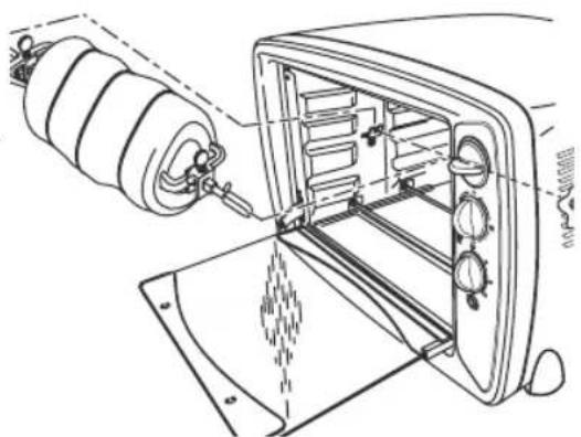 BESTRON AGL30 - OPERATION - Using the roasting spit - 1