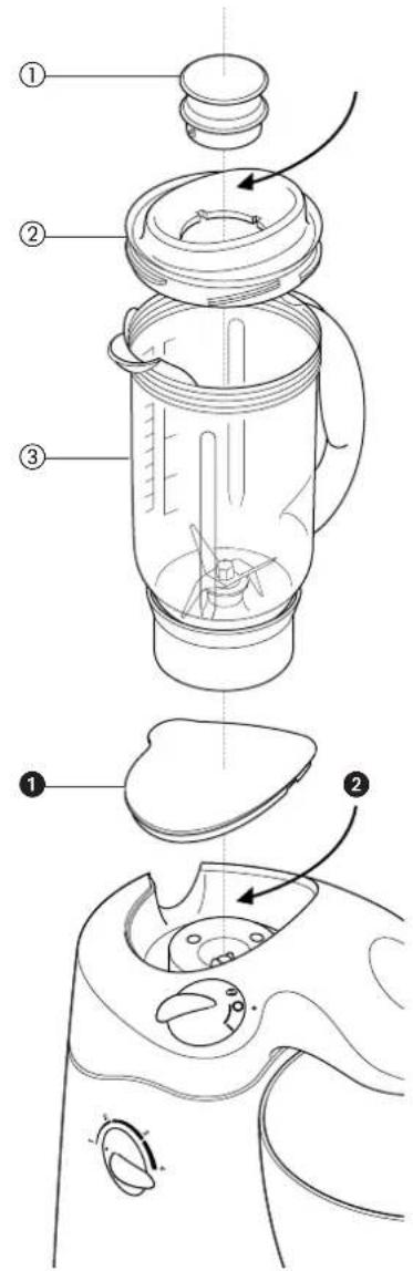 DELONGHI KM 180 - come usare il frullatore - 1