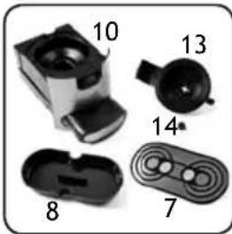INVENTUM Cafe Invento HK10M - DE LOSSE ONDERDELEN REINIGEN - 1