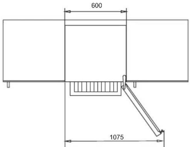 BLOMBERG WSN 1412 LT - Skabet set fra oven - 1