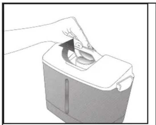 BLOMBERG KWS 9220 X - Riempimento del serbatoio dell'erogatore d'acqua - 1