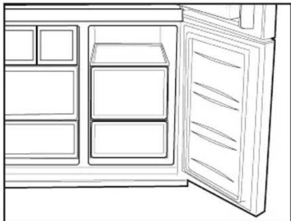 BLOMBERG KQD 1360E - Compartmento de armazenamento da Zona Flexi - 1