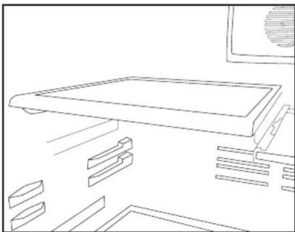 BLOMBERG KQD 1360E - Prateleiras deslizantes da estrutura com suportes traseiros - 1