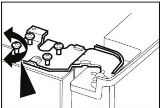 BLOMBERG KQD 1360 X A - Adjusting the gap between the upper door - 3