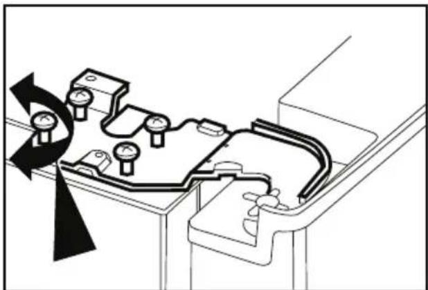 BLOMBERG KQD 1360 X A - Réglage du jeu entre les portes supérieures - 3