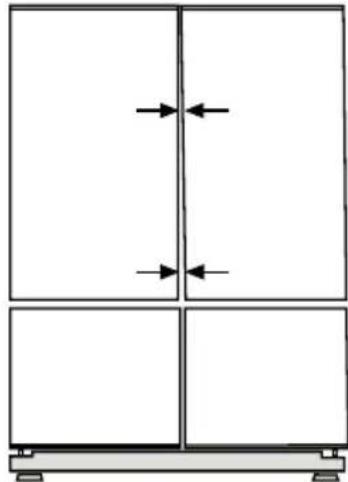 BLOMBERG KQD 1251 X A - Adjusting the gap between the upper door - 1