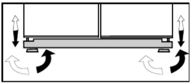 BLOMBERG KQD 1251 X A - Ajuste do nivelamento do pavimento - 1