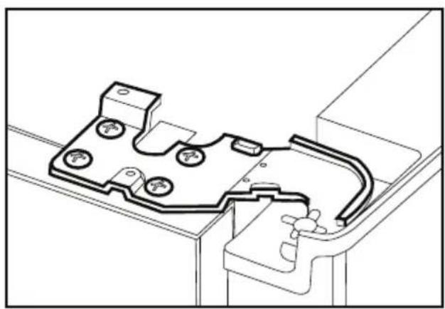 BLOMBERG IWD 1008 ET - Ajustar o espaço entre a porta superior - 4