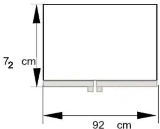7₂ cm 92 cm