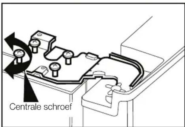 BLOMBERG IWD 1007 XT - De afstand:tussen de bovenste deur aanpassen - 5
